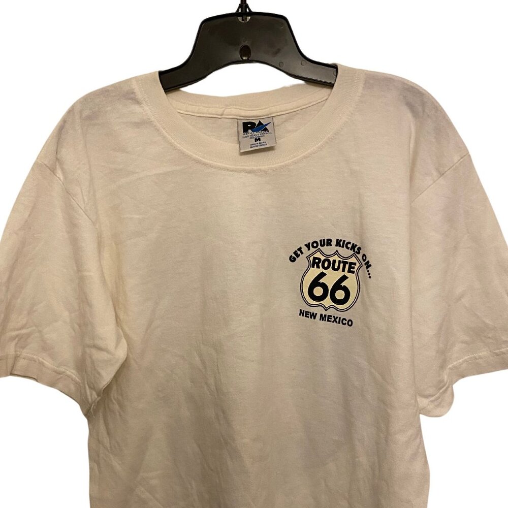 Official Get Your Kicks Route 66, 1995 Graphic T- Shirt-Royal Avalon, Medium